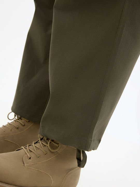 Trousers Cargo Elastic Khaki