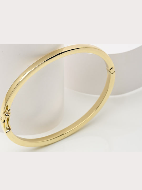 Lunaorocreations Women's Yellow Gold 14K Handcuff Bracelet Small