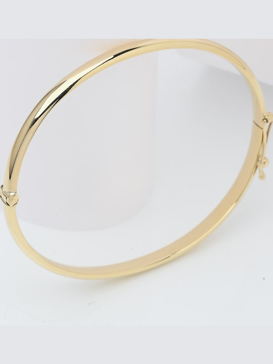 Lunaorocreations Women's Yellow Gold 14K Handcuff Bracelet Small