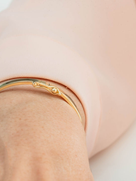Lunaorocreations Women's Yellow Gold 14K Handcuff Bracelet Small