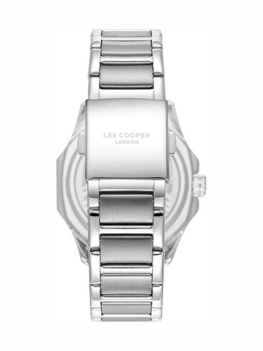Lee Cooper Bracelet Men's Watch 45mm Battery With Silver Metal Bracelet