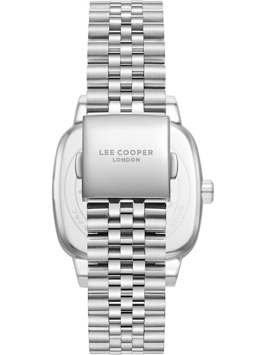 Lee Cooper Bracelet Men's Watch Battery with Silver Metal Bracelet