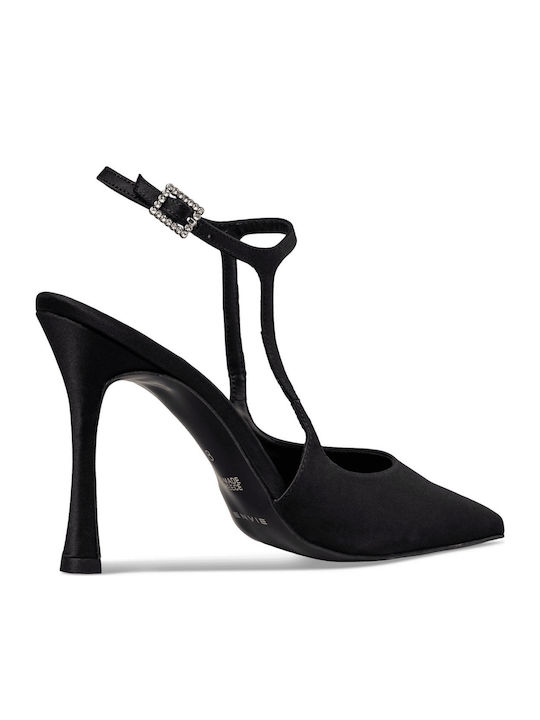 Pumps mit Riemchen Schwarz