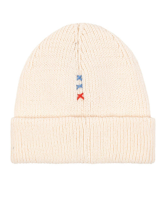 Beanie Unisex Σκούφος Πλεκτός σε Μπεζ χρώμα