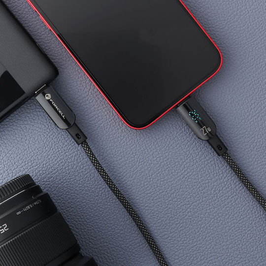 Forcell USB-C to Lightning Cable 27W Μαύρο 1.2m