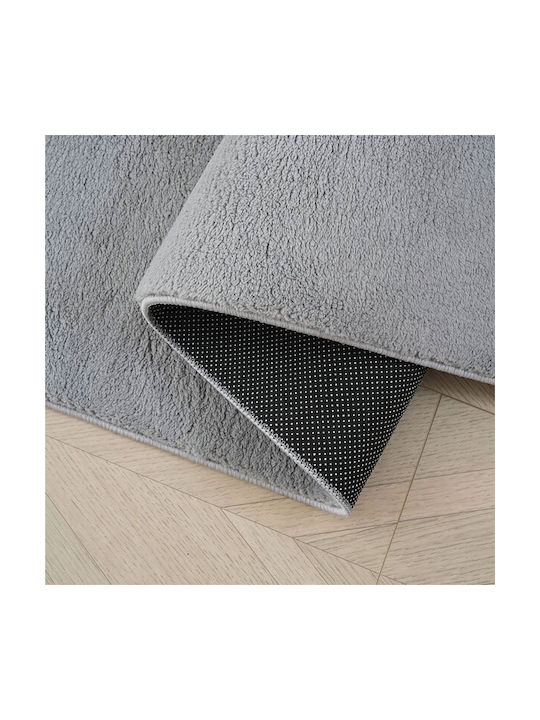 SpitiBazaar Covor Rectangular Shaggy Din blană Gri