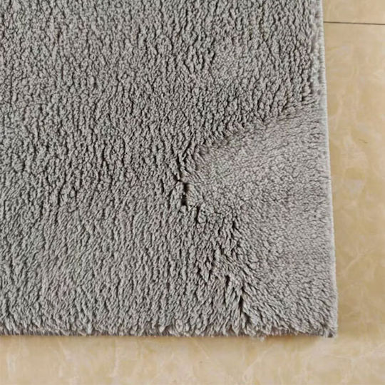 SpitiBazaar Covor Rectangular Shaggy Din blană Gri