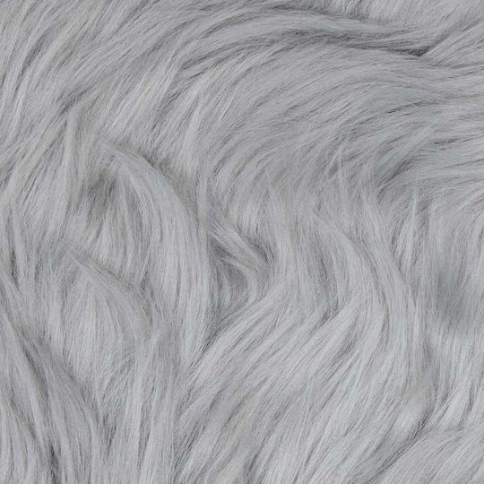 vidaXL Χαλί Τζακιού Ορθογώνιο Δερμάτινο Γκρι 240x240cm