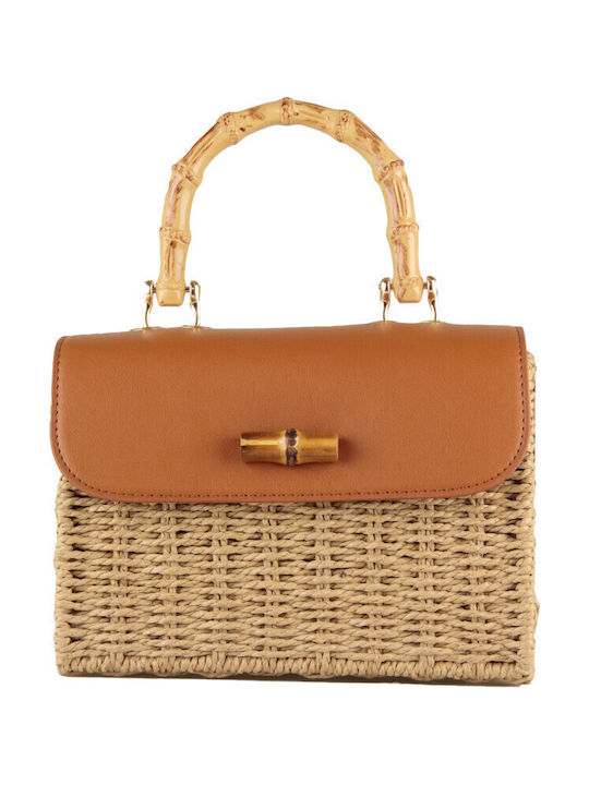 Straw Women's Bag Crossbody Brown