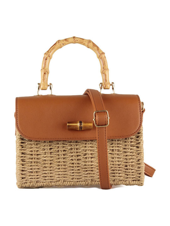Straw Women's Bag Crossbody Brown