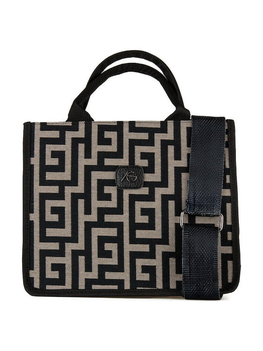 Women's Handbag Beige Bag Arg643 Bgblk