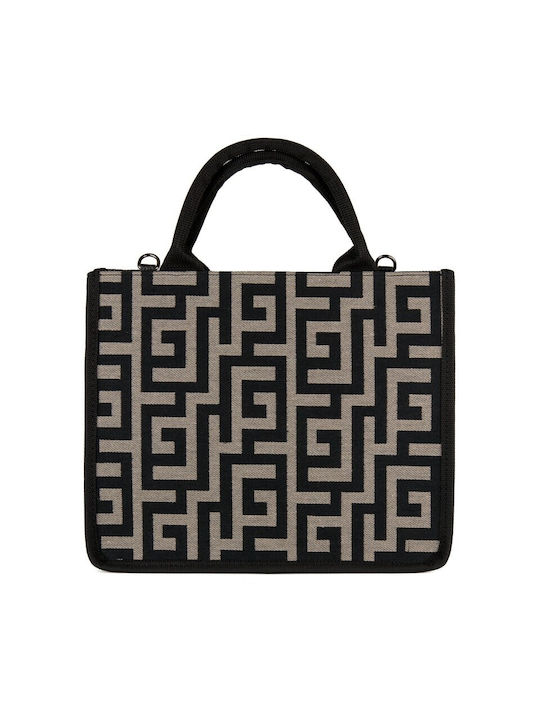 Women's Handbag Beige Bag Arg643 Bgblk