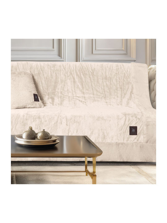 Greenwich Polo Club 3968 Ριχτάρι Διθέσιου Καναπέ Βελουτέ 180x250εκ. Ivory