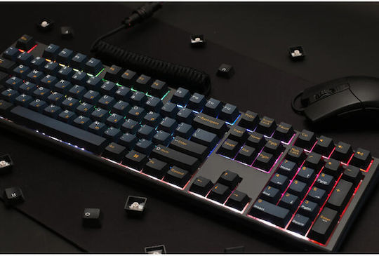 Ducky One 3 Pro Nazca Line Gaming Μηχανικό Πληκτρολόγιο με Cherry MX2A Red διακόπτες και RGB φωτισμό (Αγγλικό US) Black/Blue
