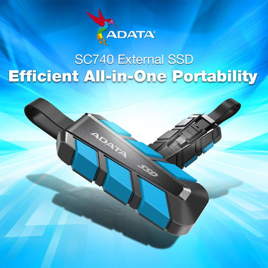 SC740 USB-C 3.2 / 2.0 Εξωτερικός SSD 2TB 1.8" Μπλε