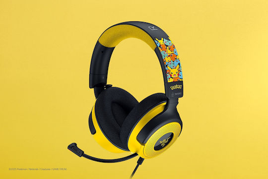 Razer Kraken V4 X - Kanto Starters Over Ear Gaming Headset με σύνδεση 3.5mm Πολύχρωμο for Nintendo Switch / PC / PS4 / PS5