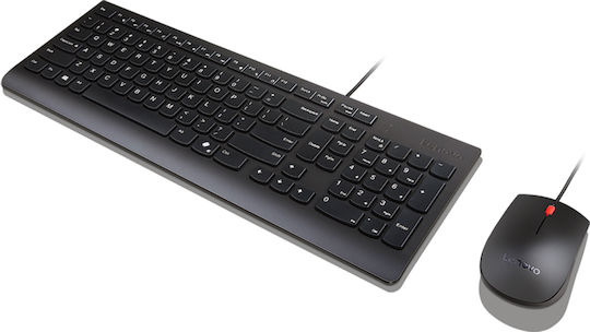 Lenovo Essential Wired Keyboard & Mouse Combo Σετ Πληκτρολόγιο & Ποντίκι Ελληνικό