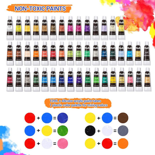 Ohuhu Set de Colorat Lemn 78buc