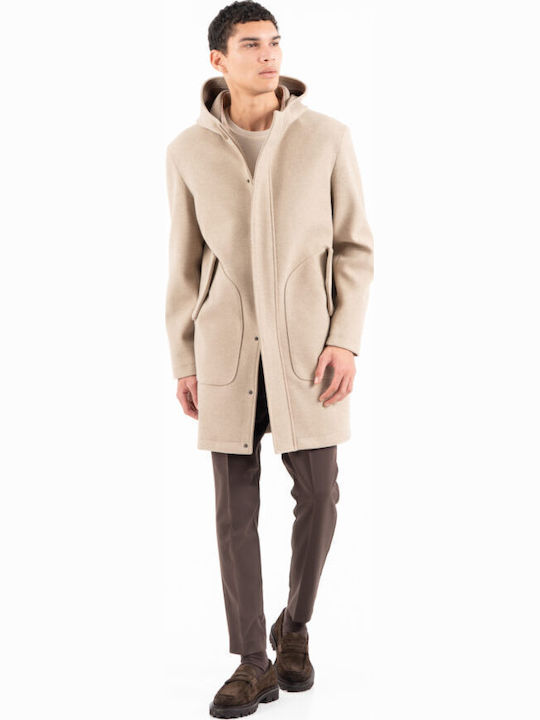 Men's Half Coat Beige