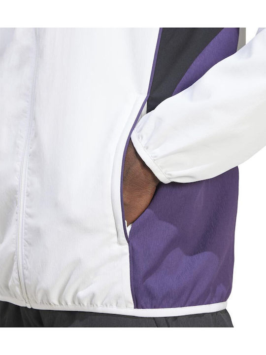 Track Top Men's Cardigan White