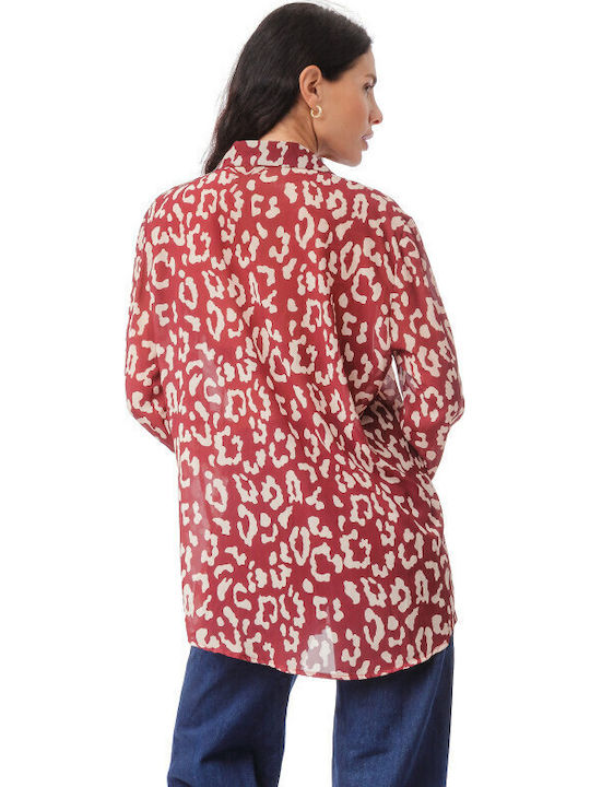 Women's Long Sleeve Shirt Red