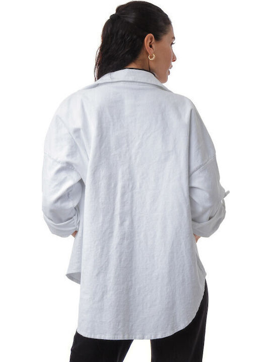 Women's Long Sleeve Shirt White