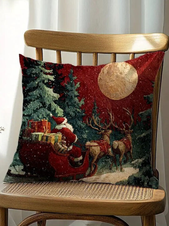 By Queen Limited Festive Edition Santa Claus & Sleigh Pillow Case