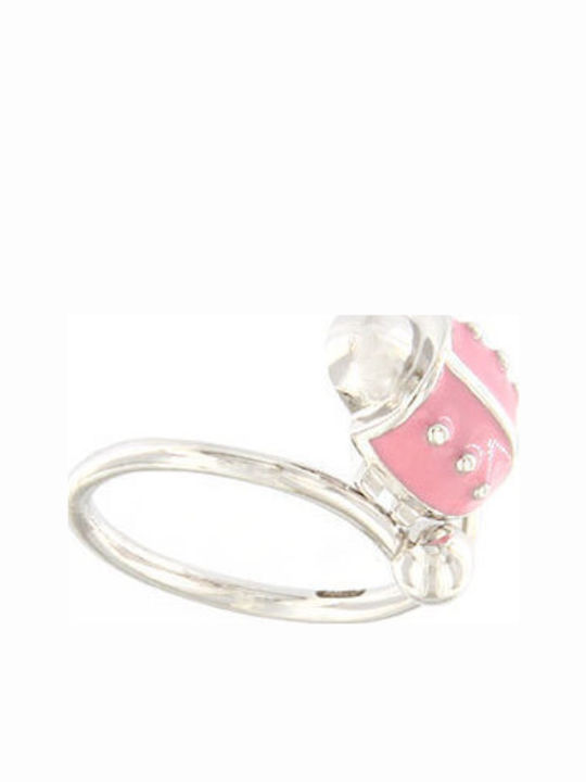 Ios Silver Opening Kids Ring with Stone RGPA1003 Ios Silver Opening Kids Ring with Stone RGPA1003