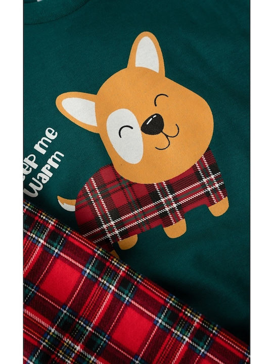 Minerva Kids' Pajamas Winter Green