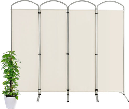 Costway Dekorativer Raumteiler Metall White 221x188cm Costway Dekorativer Raumteiler Metall White 221x188cm
