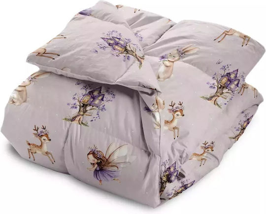 Borea Kids Duvet Single with Microfiber Filling Lilac 160x240cm Borea Kids Duvet Single with Microfiber Filling Lilac 160x240cm