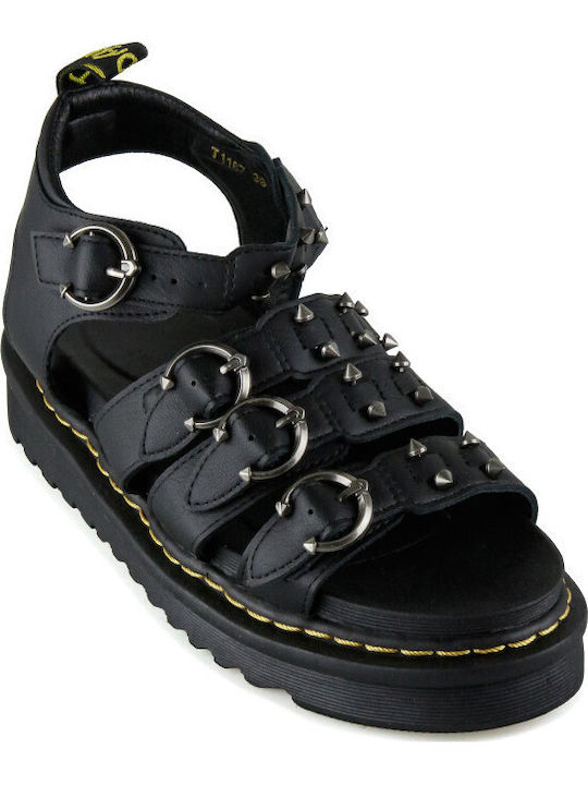Women's Flat Sandals Flatforms in Black Color