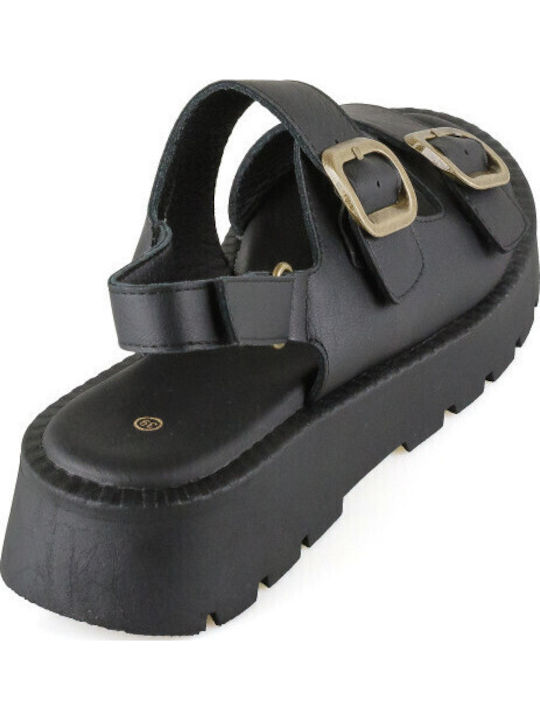 Γυναικεία Σανδάλια Flatforms Μαύρα