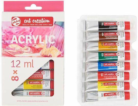 Set 8 Culori Acrilice Art Creation 12ml Talens
