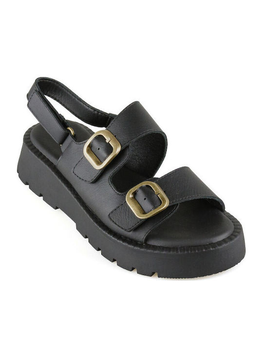 Γυναικεία Σανδάλια Flatforms Μαύρα