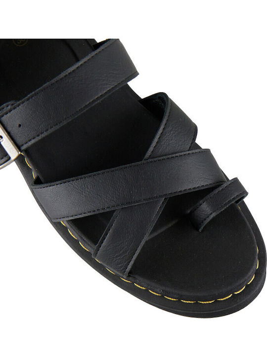 Women's Flat Sandals Flatforms in Black Color