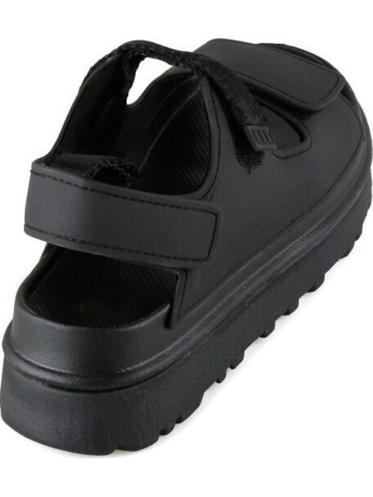 Women's Flat Sandals Flatforms in Black Color