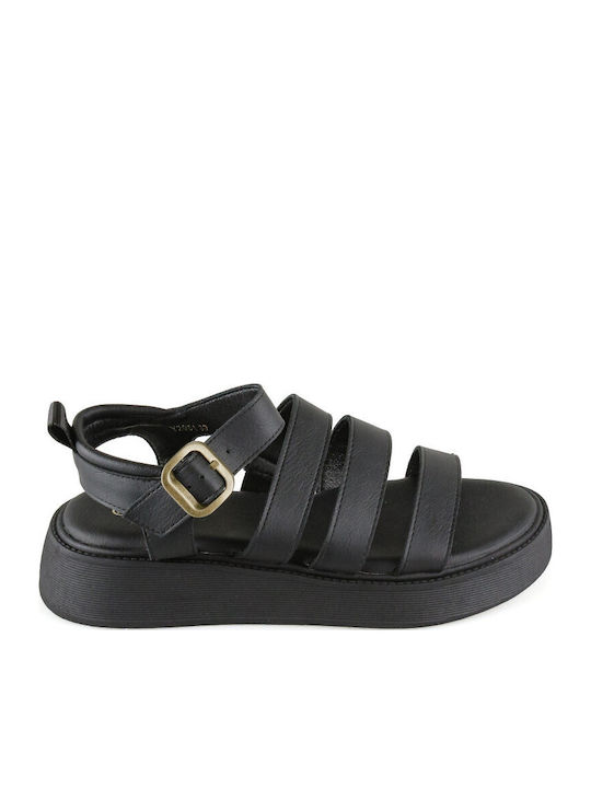 Women's Flat Sandals Flatforms Black
