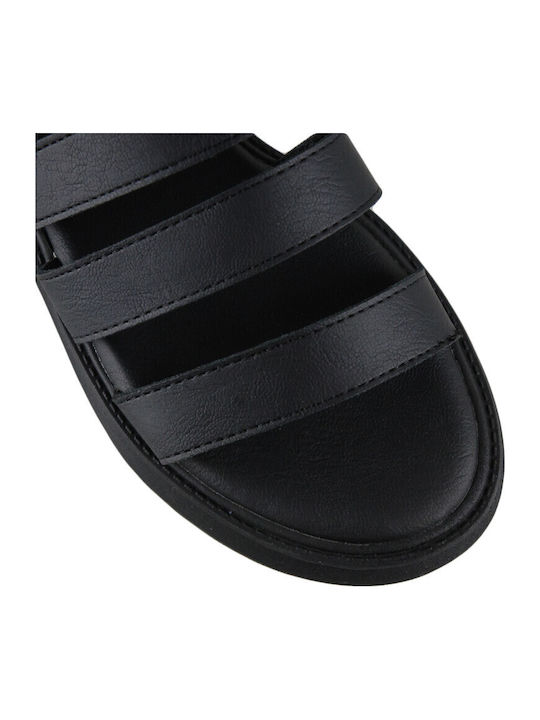 Women's Flat Sandals Flatforms Black