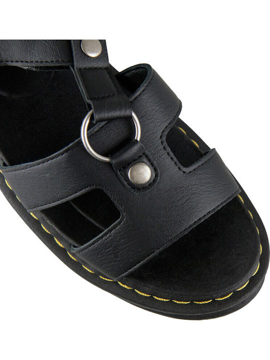 Γυναικεία Σανδάλια Gladiator Flatforms Μαύρα