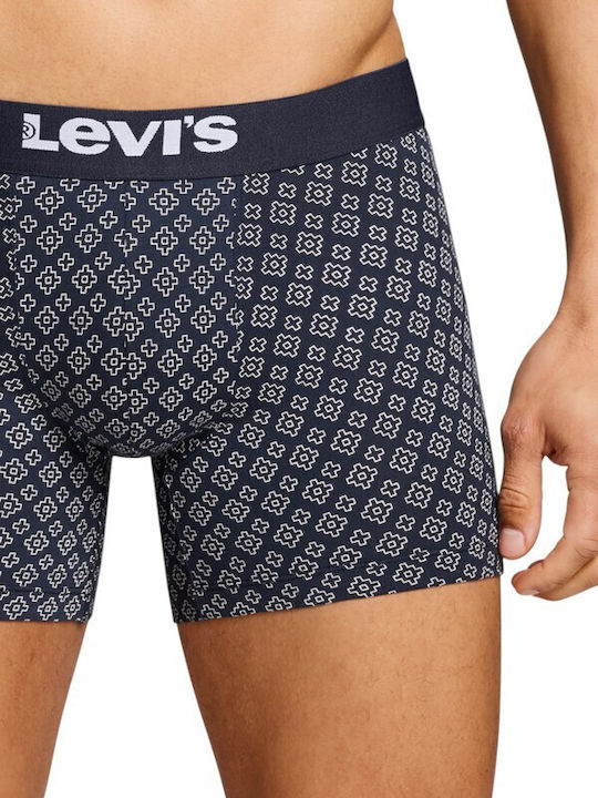Herren Boxershorts Blue mit Mustern 3Packung