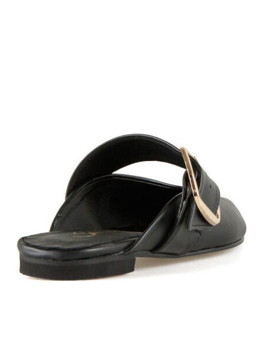 Mules with Heel in Black Color