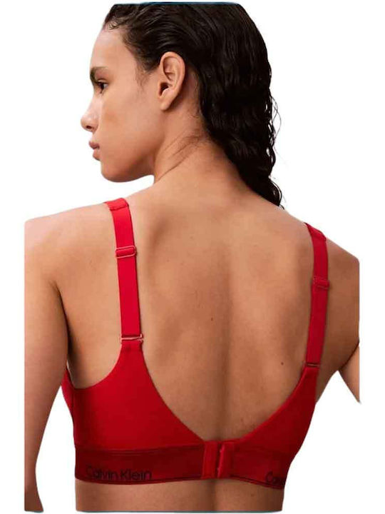 Bralette Γυναικείο Μπουστάκι Κόκκινο με Ελαφριά Ενίσχυση