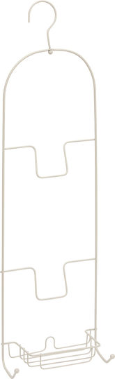 5Five Wall Mounted Bathroom Shelf Plastic with 2 Shelves 27.8x13.2x68.5cm