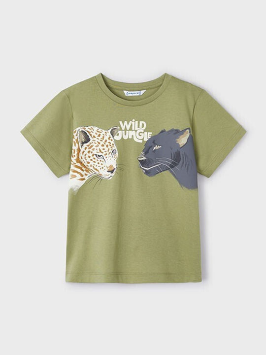 Детска тениска Зелен wild jungle