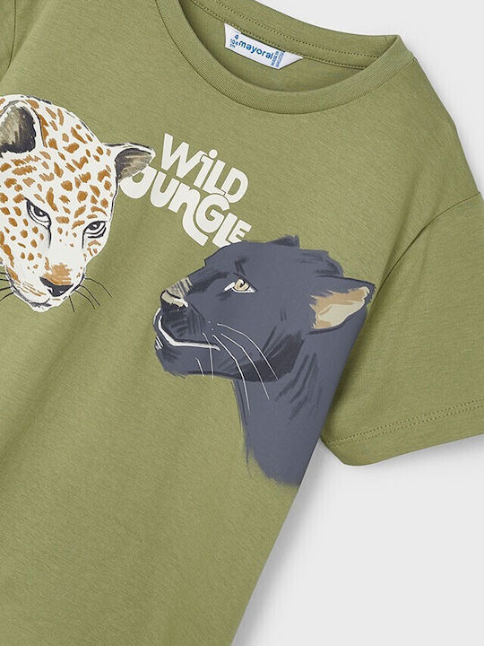 Детска тениска Зелен wild jungle
