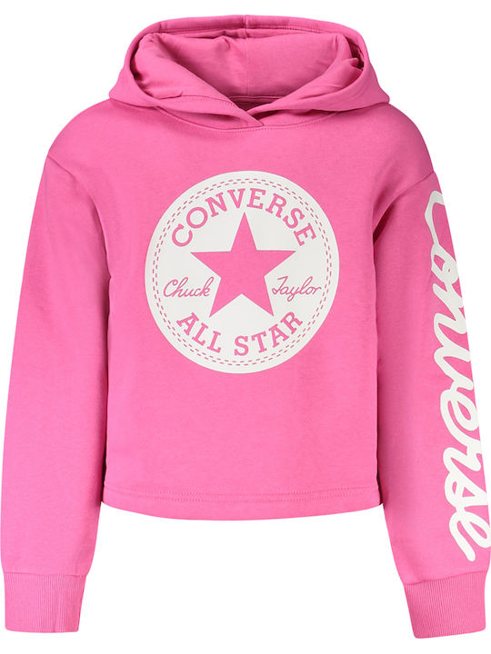 Kids Sweatshirt with Hood and Pockets Fuchsia CHUCK