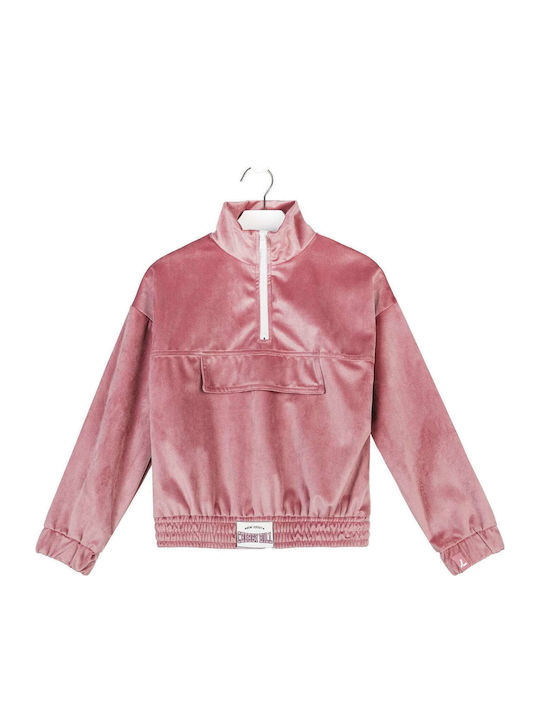 Fleece Παιδικό Φούτερ Ροζ