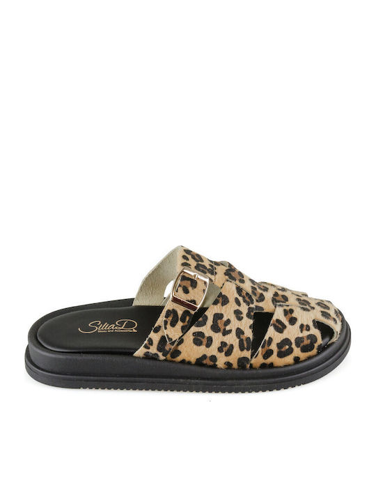 Leather Women's Flat Sandals Flatforms