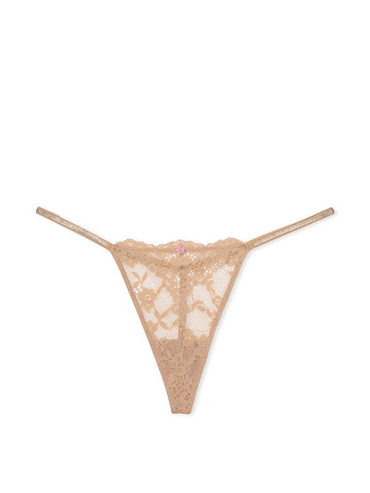 Damen Zeichenfolge Beige